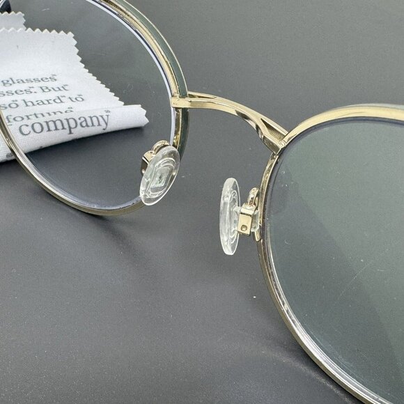 warby parker garrison m 1709 Polished Gold Ivy Round Eyeglasses Frames 50-19 140 - Picture 8 of 15